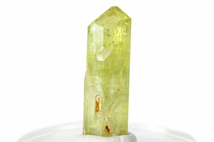 Gemmy Yellow-Green Apatite Crystal - Morocco #276517